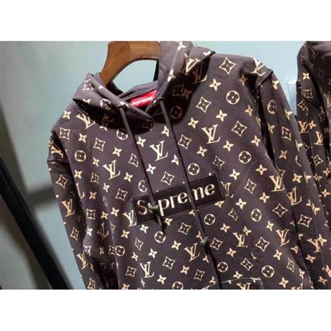 louis vuitton hoodie supreme|louis vuitton supreme red hoodie.